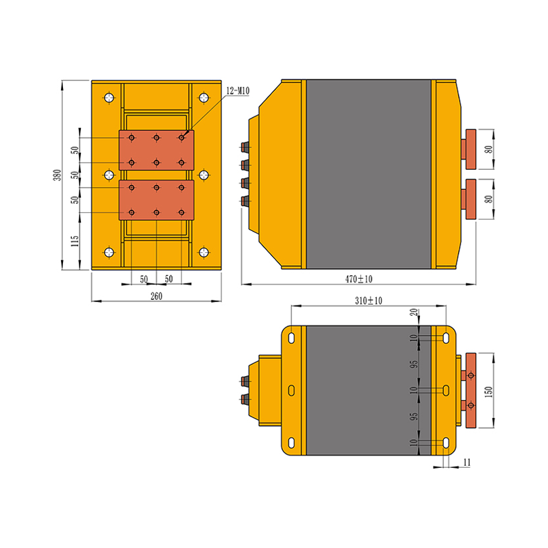 Transformateur de soudage à décharge de condensateur 10000J-800V