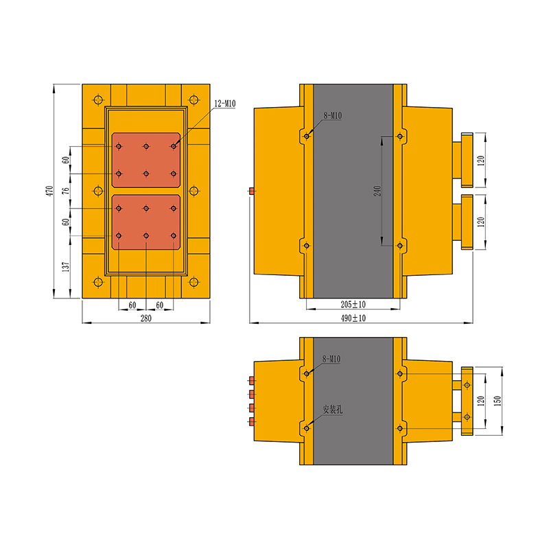 Transformateur de soudage 150 KVA-5,3 V/6,1 V/7,3 V-5