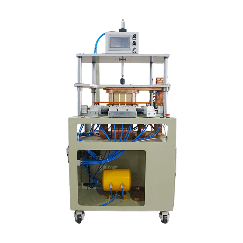 Machine de soudage par points à 12 têtes pour paniers suspendus ronds